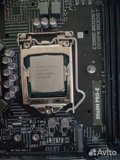 Материнская плата MSI B560M PRO-E + i5 10400f