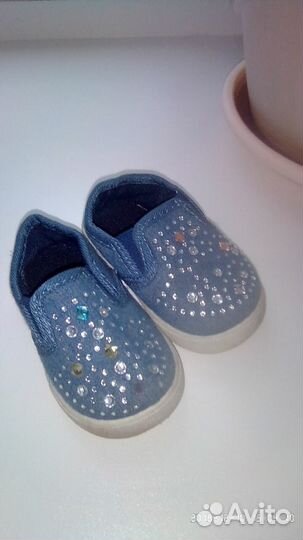 Джинсовые макасины