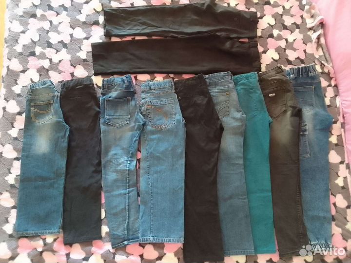 Джинсы и брюки 110,122,134,140