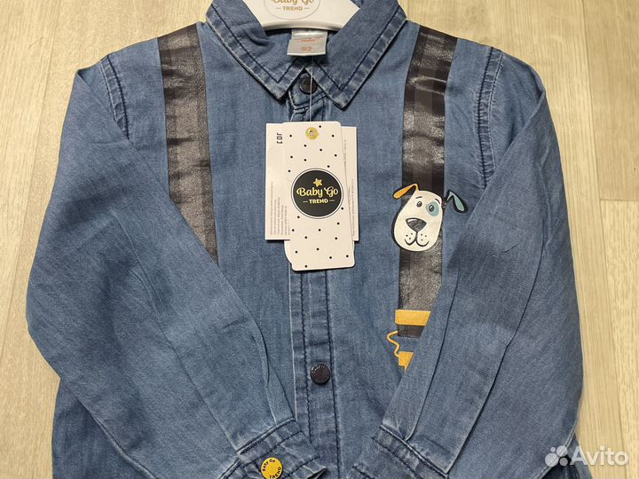 Рубашка для мальчика новая 92