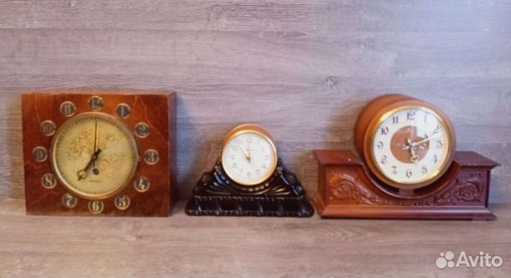 Настольные каминные часы Маяк Весна СССР