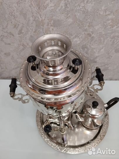 Самовар с подносом