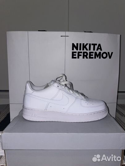 Кроссовки Nike Air force 1 white nikita efremov
