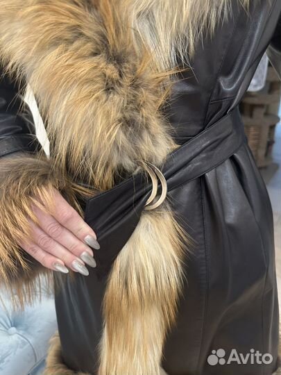 Кожаный плащ женский натуральная кожа