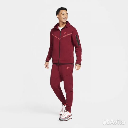 Худи мужской Nike Tech Fleece красный CU4489-677