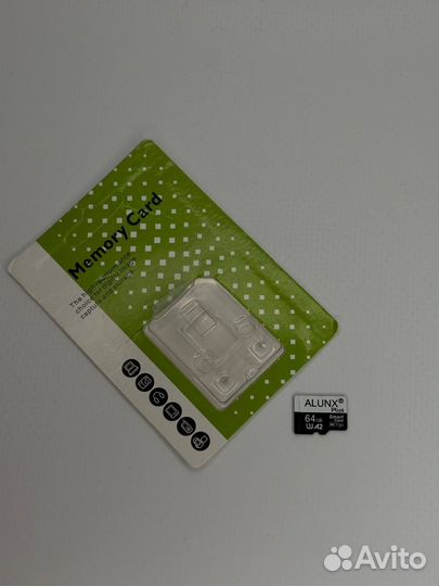 Карта памяти Alunx plus micro sd 64 гб