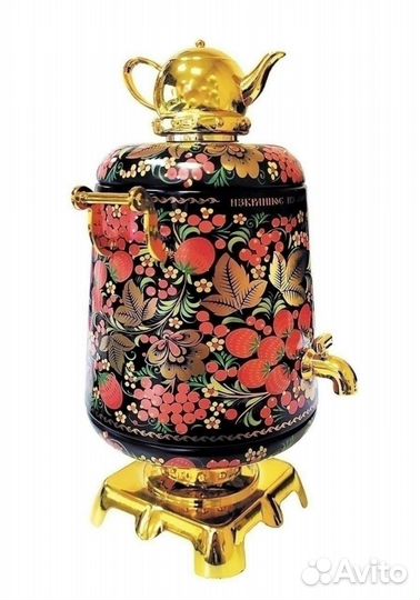 Жестяной самовар для чая или чайн пакет 23 см