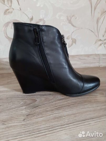 Ботинки кожаные