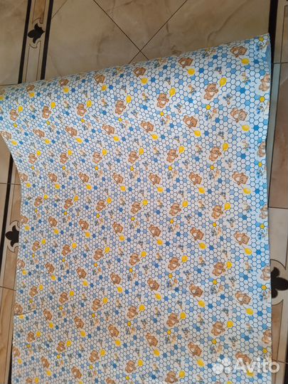 Ткань фланель детская в рулоне, пелëнки. Остаток