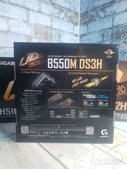 Материнская плата gigabyte B550M DS3H Soc-AM4