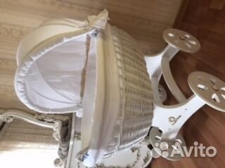 Плетеная колыбель на колесах ComfortBaby Home