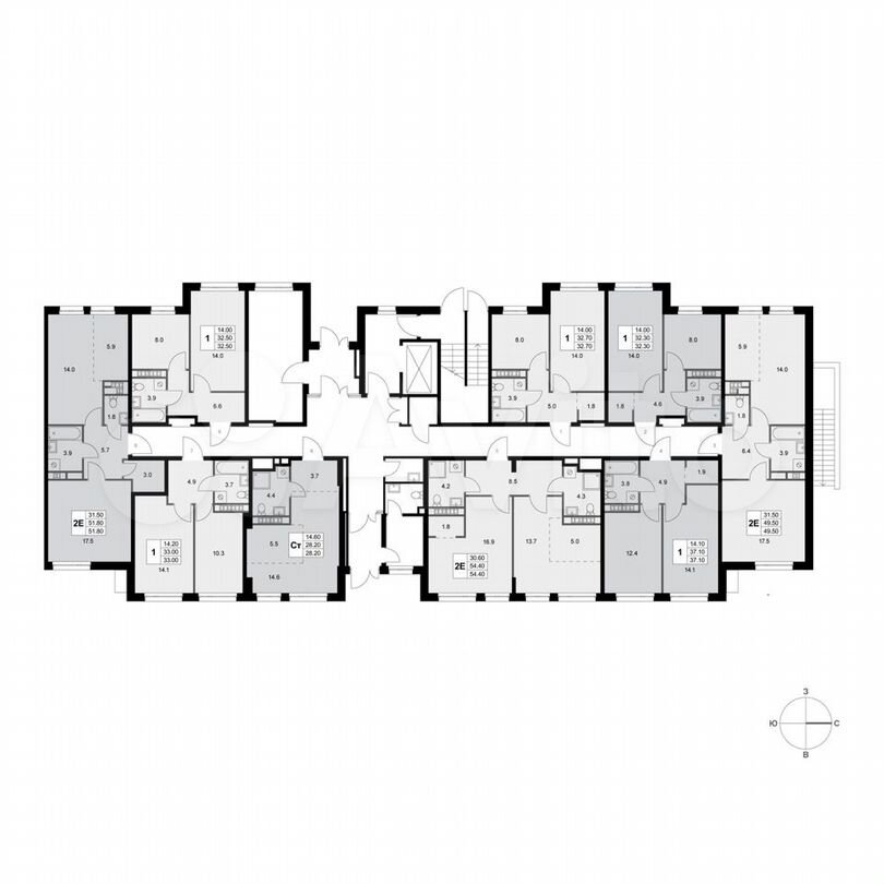 1-к. квартира, 33 м², 1/8 эт.