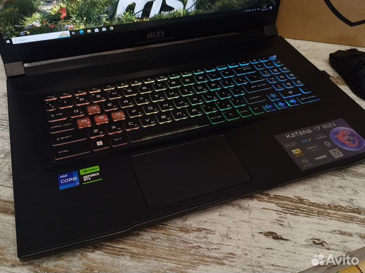 Игровой MSI (17'3/RTX4070-8GB/i7-12650H/SSD1TB)