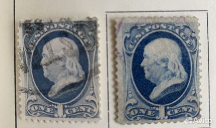 Редкие Почтовые марки США старые 19-20 века