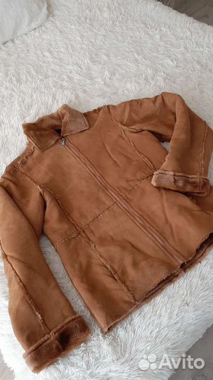 Дубленка искусственная женская винтаж