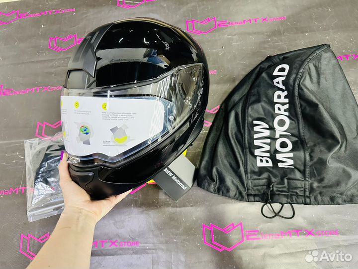 Мотошлем BMW Motorrad System 7 Carbon Evo, Black