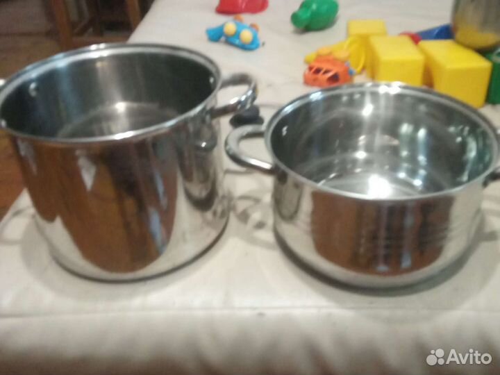 Кастрюли из нержавейки 9л и 6,5л