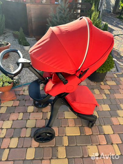 Коляска 3в1 Stokke xplory X Black/Ruby red 571404