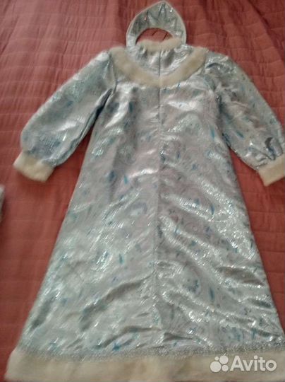 Костюм снегурочки, для девочки 7 лет