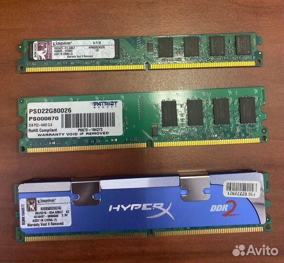 Оперативная память ddr2 (2gb, 4gb)