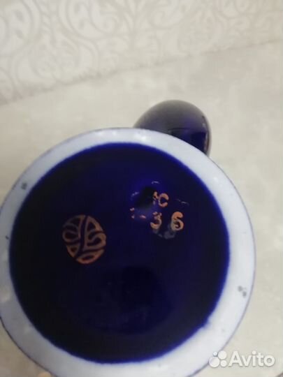 Кобальт фарфор заварочный чайник новый