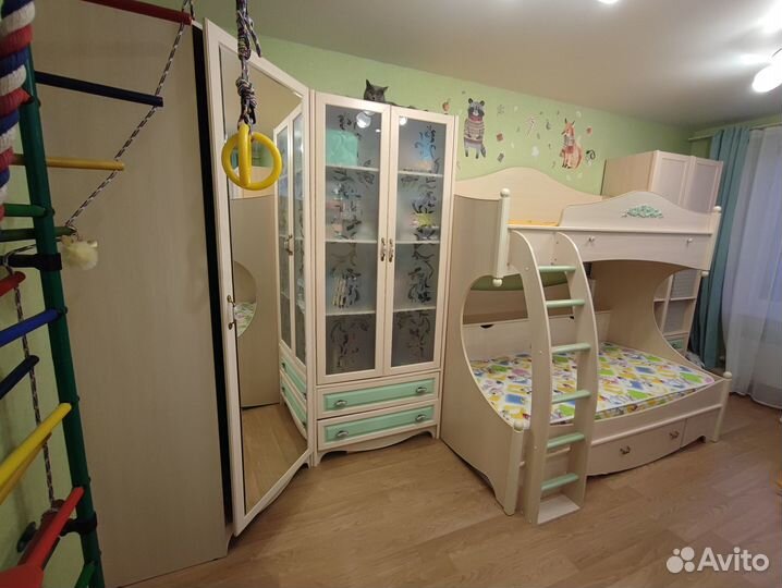 Детская мебель, гарнитур, двухъярусная кровать