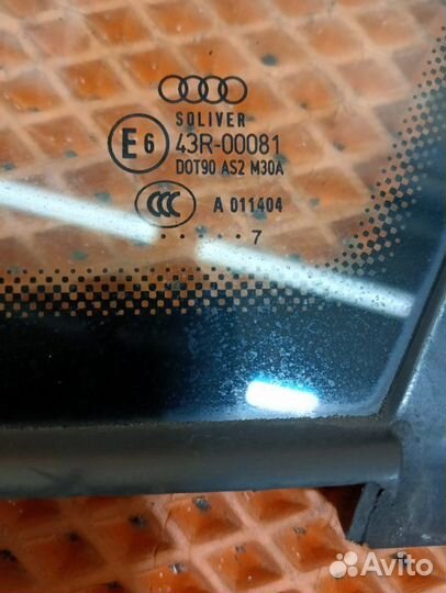 Стекло боковое Audi A6 C6 4F AUK 2007