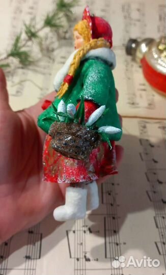 Ватные елочные игрушки