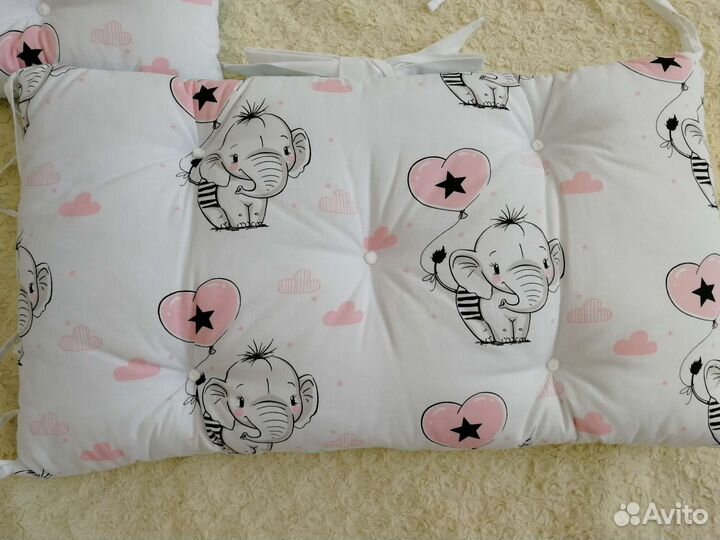 Бортики на детскую кроватку для малышки