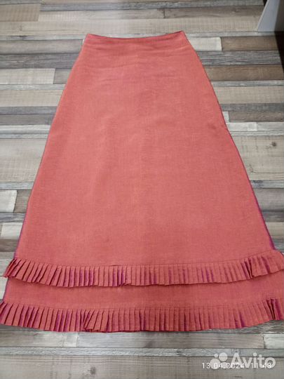 Юбка женская лён 44 размер
