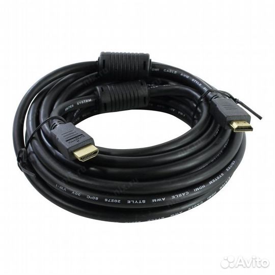 Кабель hdmi-hdmi, 7.5м, v1.4b, 5bites