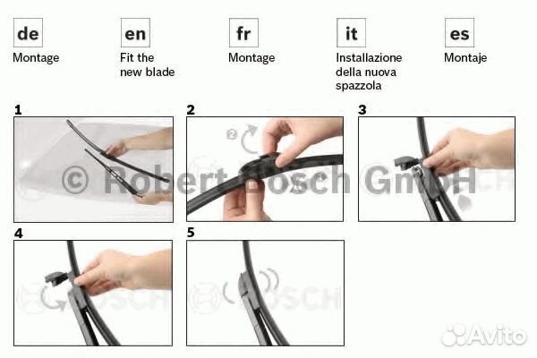 Щетки стеклоочистителя бескаркасные aerotwin 700/5