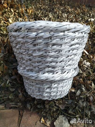 Кашпо из ротанга