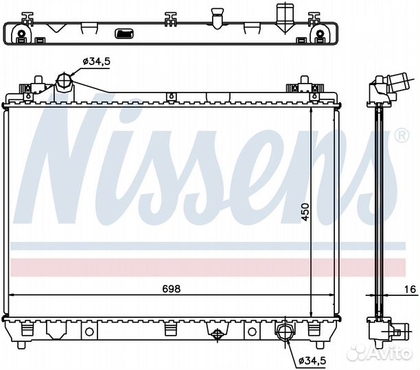 Радиатор охлаждения двс suzuki grand escudo (2005)