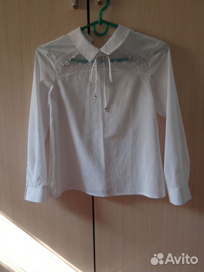Блузка белая школьная