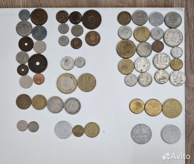 Монеты разных стран без повторов