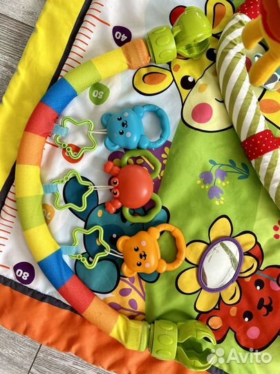 Развивающий коврик для новорожденного + дуги