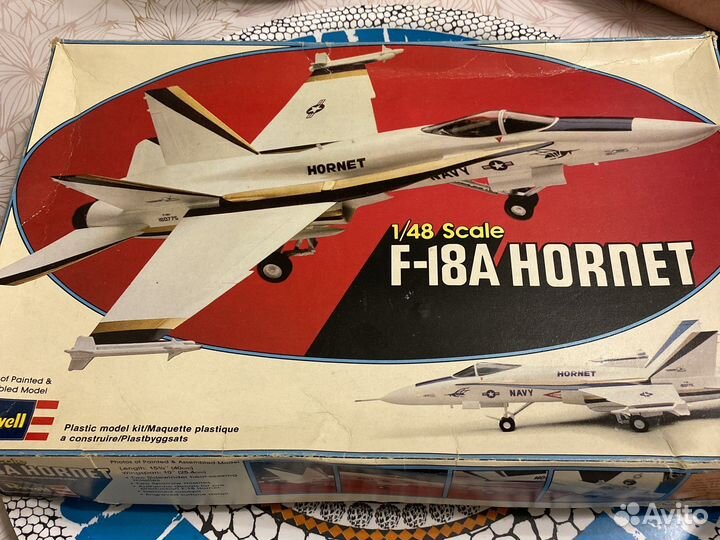 Сборная модель самолета F-18A hornet