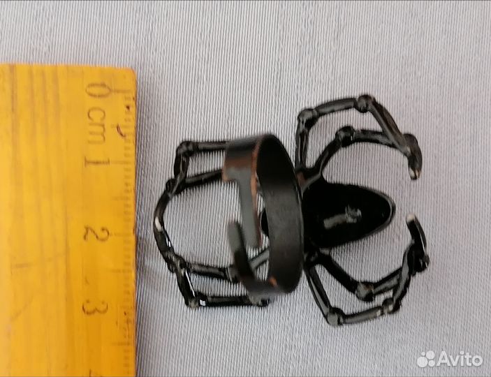 Кольцо паук незамкнутое хэллоуин готика