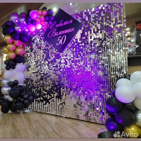 Панели пайетки фотозона