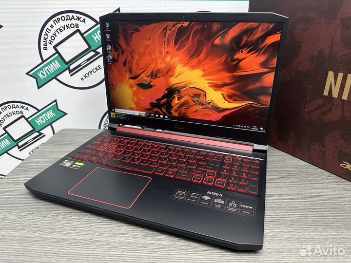 2021 Nitro Ryzen 5 8 ядер 16Gb GTX1650 SSD 512GB