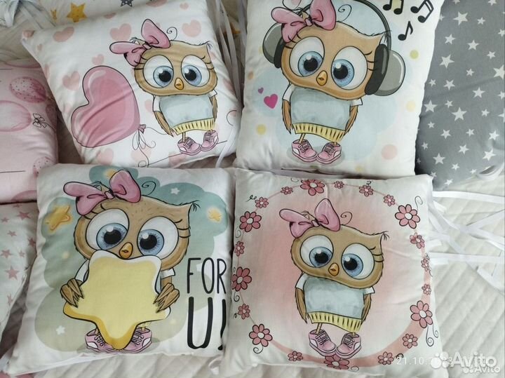 Бортики в детскую кроватку новые