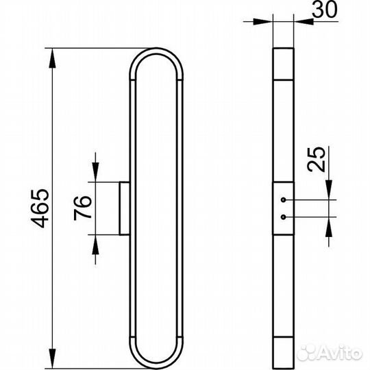Держатель Keuco Edition 300 для 6 гостевых полотен