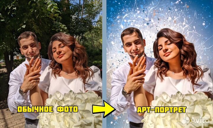 Портрет на холсте по фото