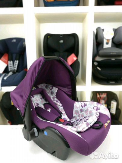 Автолюлька 0-13кг для новрожденных Еду-Еду фиолето