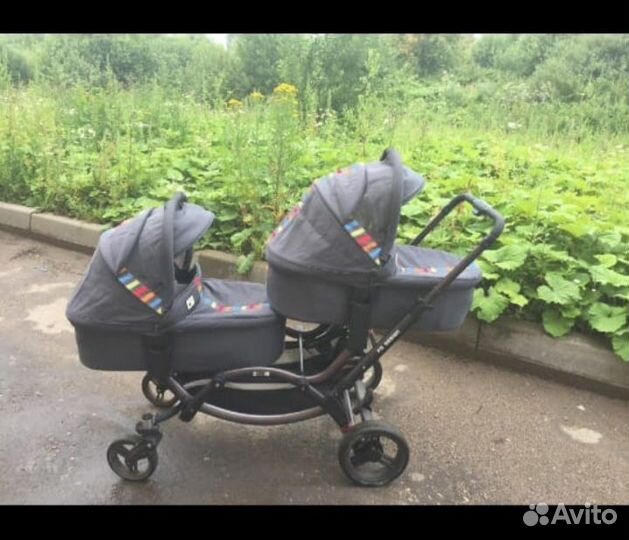 Коляска для двойни 2 в 1