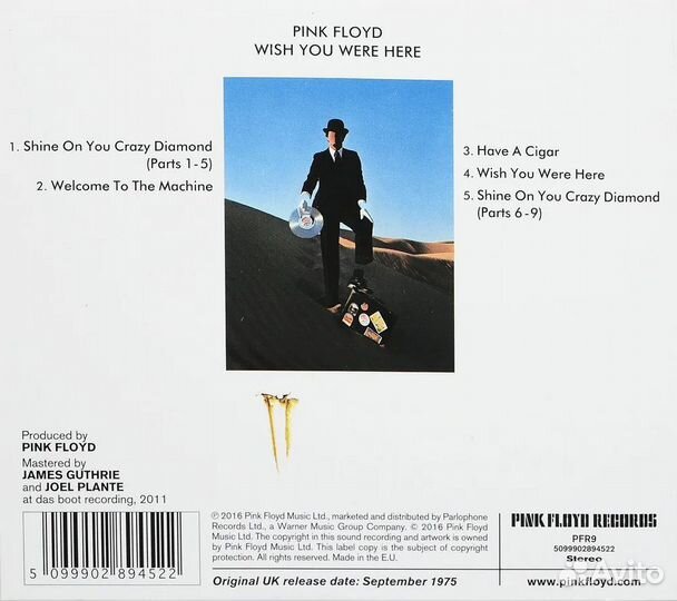 Pink Floyd - Wish You Were Here/CD/Digisleeve/Book
