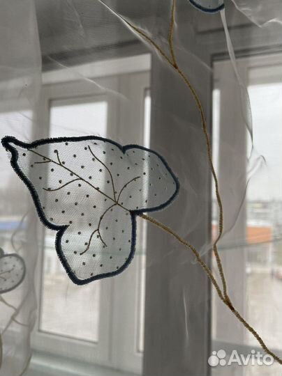 Комплект на двуспальную кровать и тюль