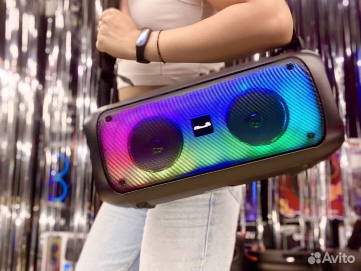 Колонка Eltronic 200вт переносная RGB-подсветка