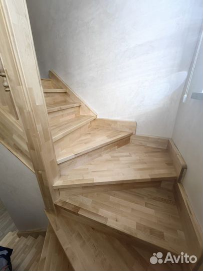 Изготовление деревянных лестниц, ступеней, перил